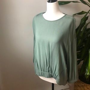 Sage green women’s blouse size medium